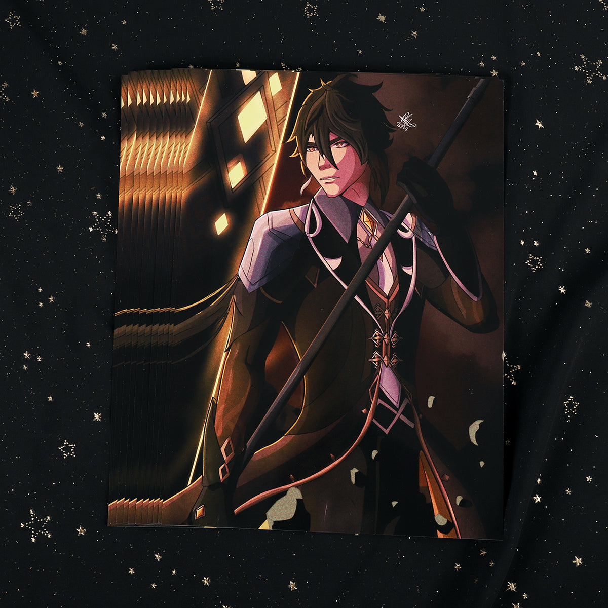 Genshin Impact Print - Zhongli