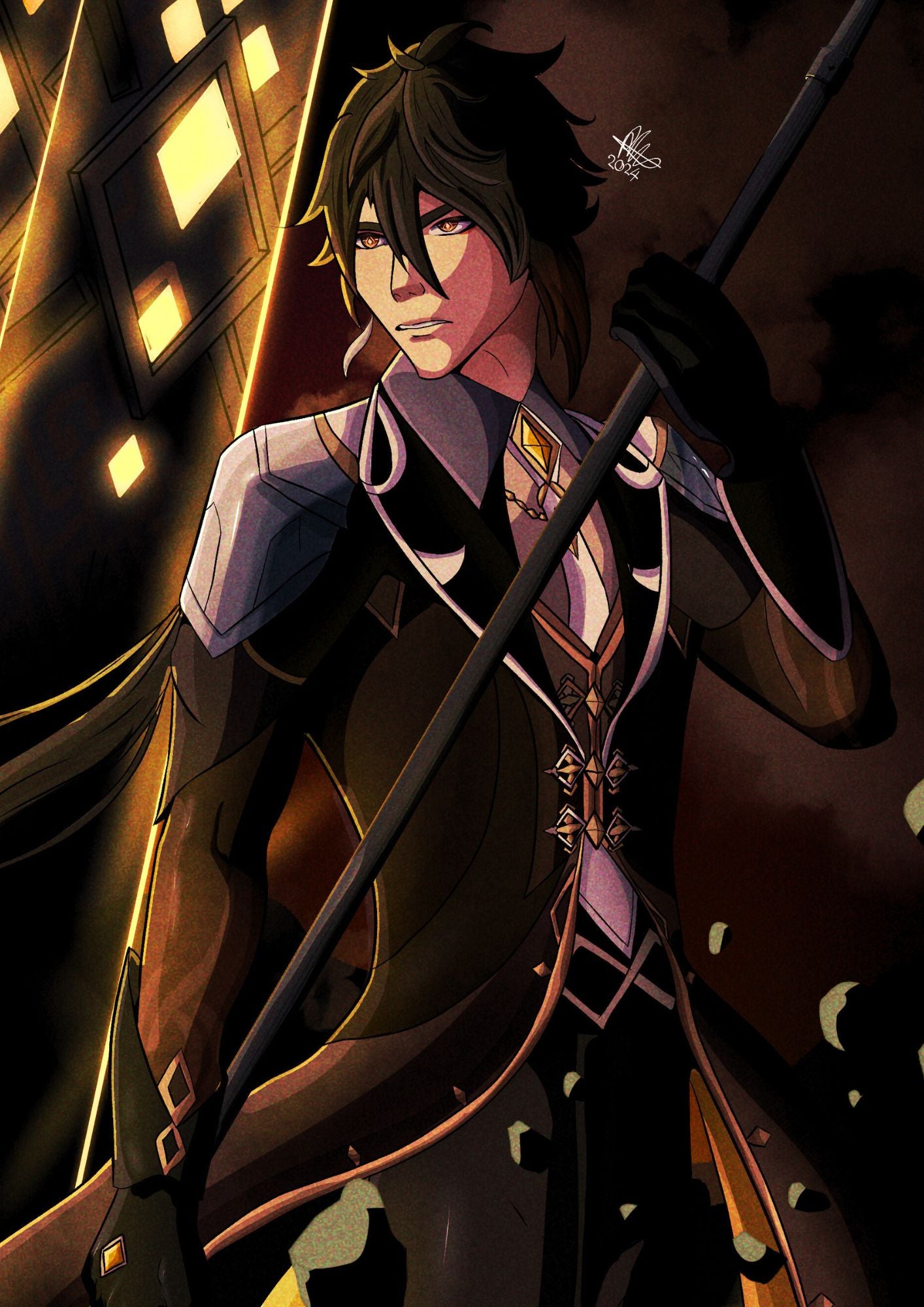 Genshin Impact Print - Zhongli