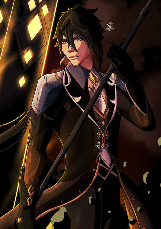 Genshin Impact Print - Zhongli